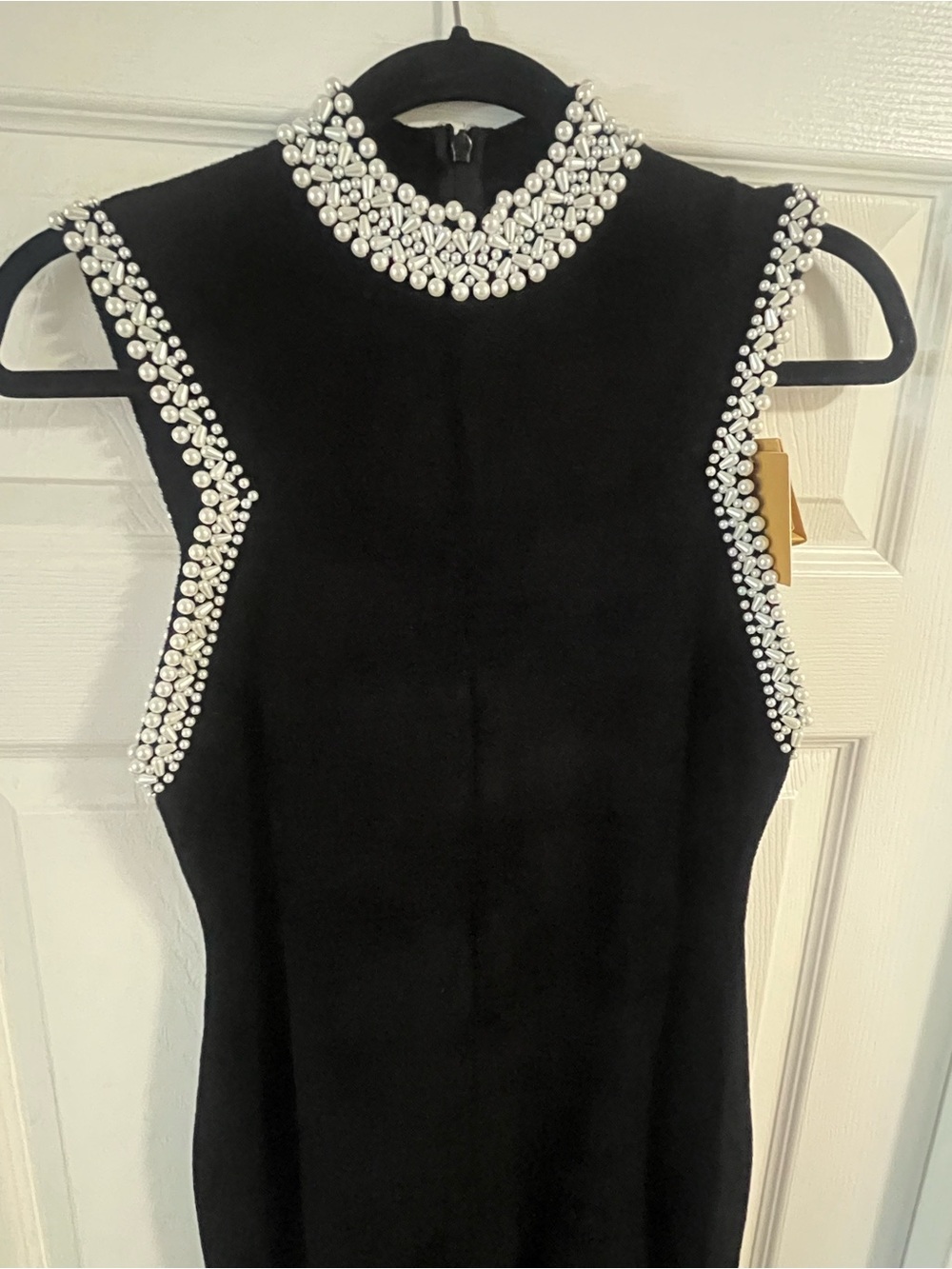 Sandro Black Beaded Dress - Picture 6 of 7